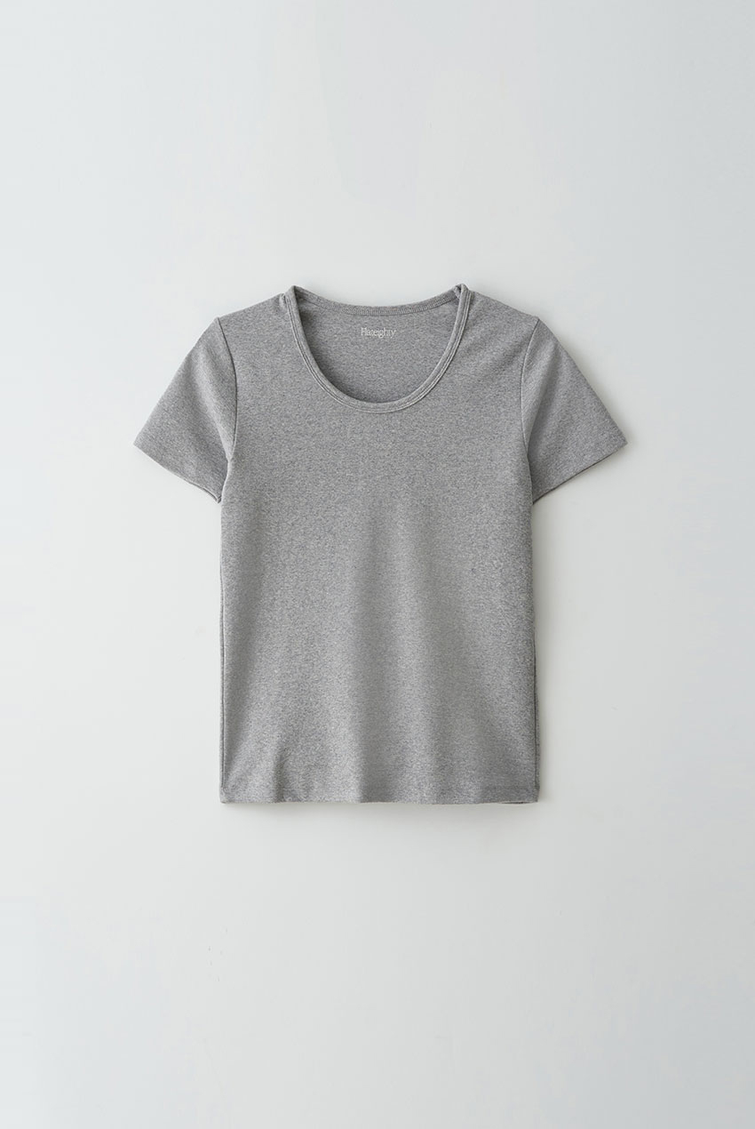 Scoop Neck T Shirts (Grey)